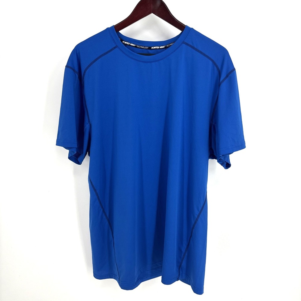 Arctic‎ Cool Mens Athletic Shirt Tee 2XL Blue Short Sleeves Crewneck Workout Gym